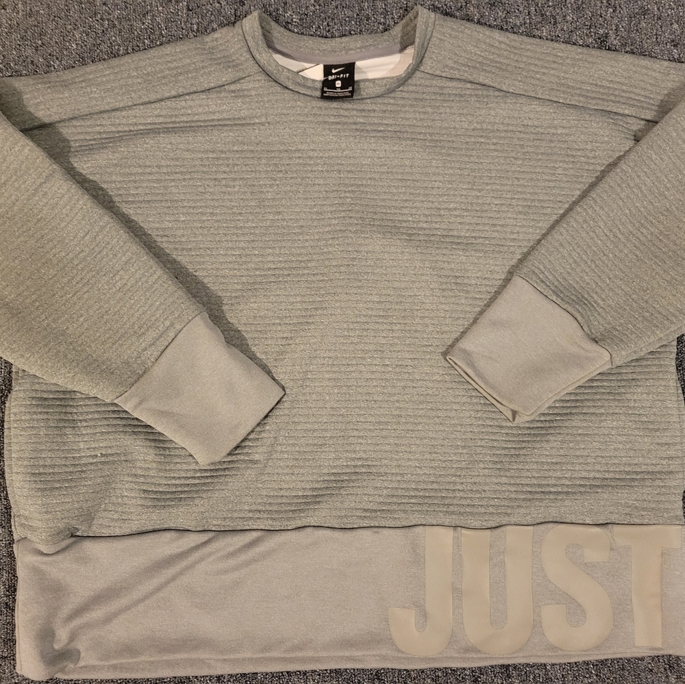 Nike Grey " Just Do It" sweatshirt